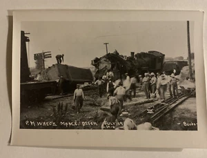 Stoner Collection Lokomotive Foto ~ PM 111 Pere Marquette Wrack bei Mable 1910 - Bild 1 von 3