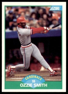 1989 Score Ozzie Smith A Baseball Cards #80 - Image 1 of 2