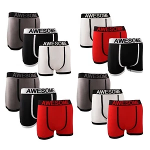 KIDS Awesome Novelty Boxer Shorts Set Trunks Underwear APPX - 3/5 6/8 9/12 year - Picture 1 of 5