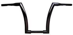 1 1/2" FAT MONSTER BARS 12" BLACK 4 HARLEY TOURING ROAD KING HERITAGE - Picture 1 of 1