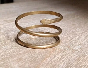 Bracelet Manchette En Laiton Forme De Serpent - Imagen 1 de 6