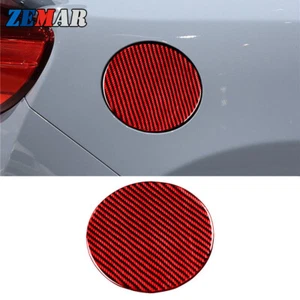 Red Carbon Fiber Gas Fuel Tank Cover Door Trim For Toyota 86 Subaru BRZ 2016-20 - Imagen 1 de 15