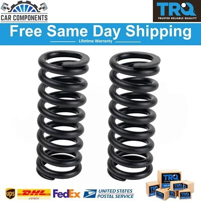 TRQ New Front Door Hinge Spring Pair For 1988-2005 Chevy Cadillac GMC Olds - Image 1 of 4