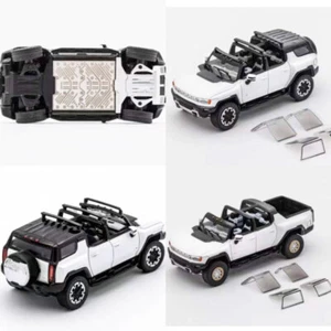 GCD 1:64 Hummer PickUp Alloy Vehicle Model Car W/ Moveable Window -White - Imagen 1 de 10