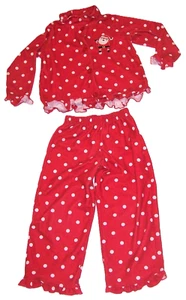 CARTER'S Super-Comfy "SANTA" Christmas Pajamas Young Girl's 2-pc set (size 4) - Picture 1 of 7