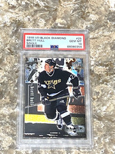 1998-99 UD Black Diamond Single Brett Hull #25 PSA 10 GEM MINT Dallas Stars HOF