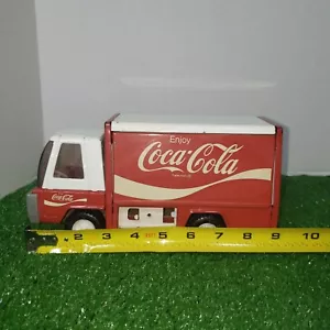 VTG 1970'S PRESSED STEEL BUDDY L COCA COLA DELIVERY TRUCK 9x4.5" Made in Japan - Picture 1 of 12