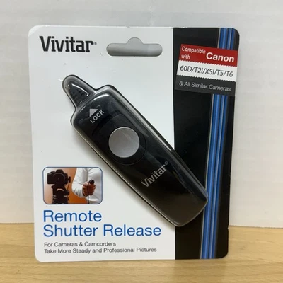Vivitar Wired Remote Shutter Release for Canon Pentax Samsung DSLR Cameras - Image 1 of 3