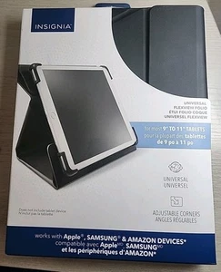 Insignia Universal Folio Cover Case for 9'' 10'' 11'' Tablet iPad Air Samsung - Picture 1 of 2