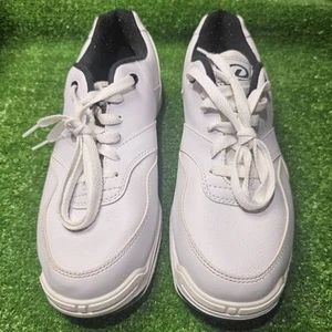 Zapatos de boliche DEXTER Ricky II para hombre blancos/negros KF-0306 Slide-Rite talla 10 M - Imagen 1 de 10