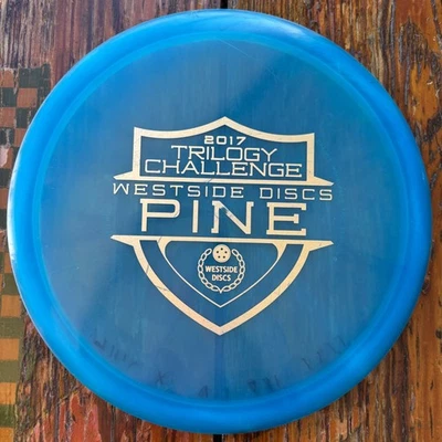 Westside Discs VIP Pine 2017 Trilogy Challenge Swirly Blue Disc Golf 180 Grams - Image 1 of 2