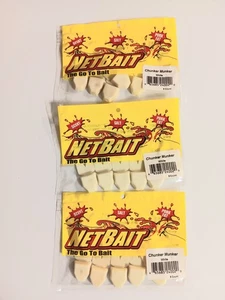 3 paquetes de Netbait 2 y 1/2" Chunker Munker Jig Teailer. Blanco - Imagen 1 de 1