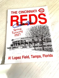 Pete Rose Signed 1987 Al Lopez Program -Guaranteed Authentic - Picture 1 of 1