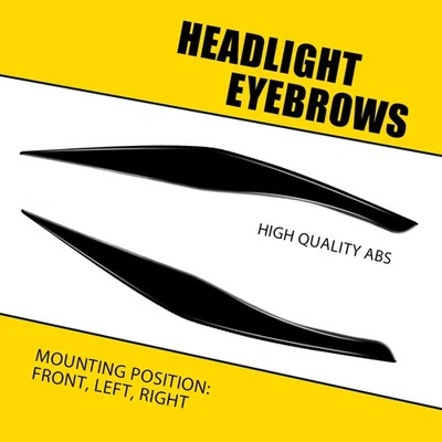 Cubierta de párpado para faros cejas negro brillo ajuste BMW E90 E91 328i 335i 2009-2012 Foto 1 de 4