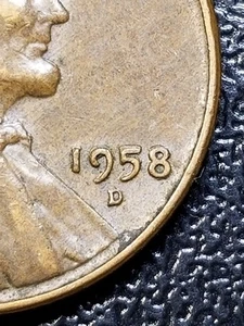 1958 D Lincoln Wheat Cent Penny error DDO Full Date - Picture 1 of 4
