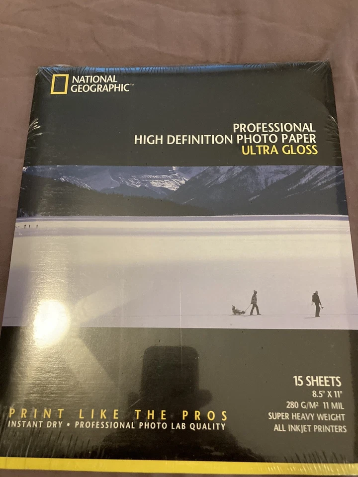 National Geographic Professional High Gloss Premium Photo Paper 15 Sheets 8x11"  - Image 1 of 1