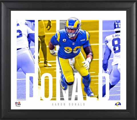 Aaron Donald Los Angeles Rams Framed 15x17 Player Panel Collage Cover