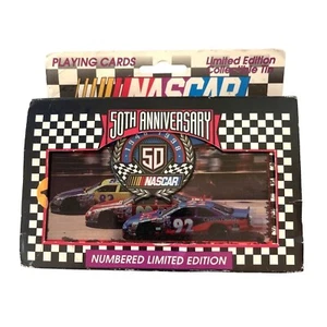 Nascar 50th Anniversary Gedenk Spielkarten Decks Sammlerdose #33,817 - Bild 1 von 8