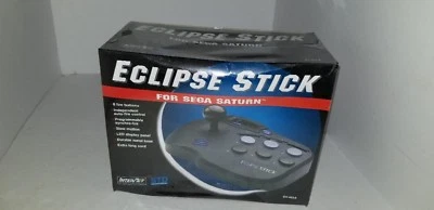 NUEVO EN CAJA Sega Saturn Eclipse Stick Arcade Joystick Caja Negra Modelo #38B Foto 1 de 3