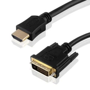 Kabel Adapter Wtyczka HDMI na DVI-D 24+1 Dual Link Connection Ekranowany komputer - Zdjęcie 1 z 1