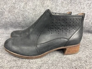 Dansko Liberty Ankle Boots Women's EU 37 Black Nutbuck Comfort Block Heel Bootie - Picture 1 of 9