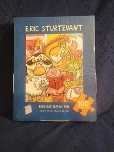 NIB 2010 Eric Sturtevant Barnyard Reading Time Puzzle 100 Pieces 12.5"X15 - Picture 1 of 8