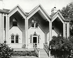 1931 Original WALKER EVANS Gothic Architecture Houses Nyack New York Photo Art - Picture 1 of 1