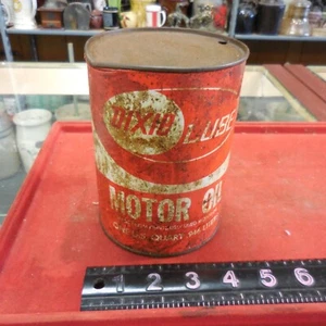 Empty Dixie Lube Motor Oil Can ---Rare Collectible - Picture 1 of 8