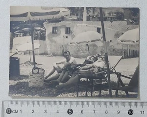 92326 FOTO d'epoca 0158 - Taormina Spiaggia di Mazzarò 1960 - Bild 1 von 2