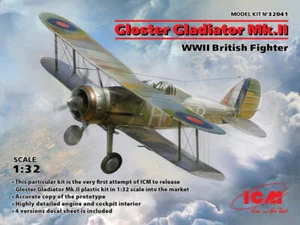 ICM Models 1/32 ICM Gloster Gladiator Mk.II, WWII British Fighter - Picture 1 of 1