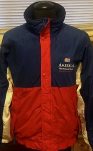 America's Cup 1995 Men's LARGE Womens Team America3 Reversible Red Blue Jacket - Picture 1 of 14