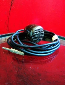 Vintage RARE 1930's Shure 707A crystal bullet harp microphone with cable # 1 - Picture 1 of 13
