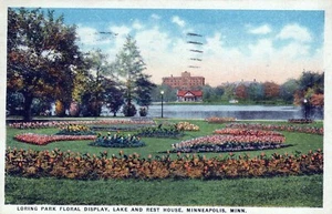 Postal de Loring Park Minneapolis Minnesota Minn to Iowa publicada en 1915 - Imagen 1 de 2
