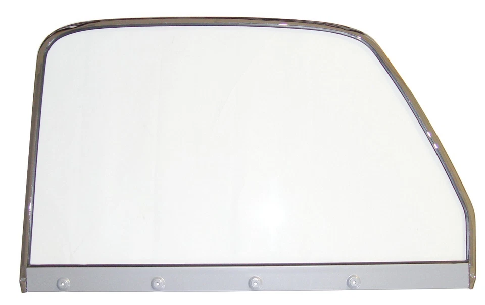 1947 1948 1949 1950 CHEVROLET GMC TRUCK RH CLEAR DOOR GLASS ASSM W/ CHROME FRAME - Image 1 of 1
