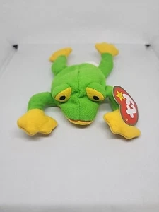 TY Teenie Beanie Smoochy The Frog 1993 - Foto 1 di 6