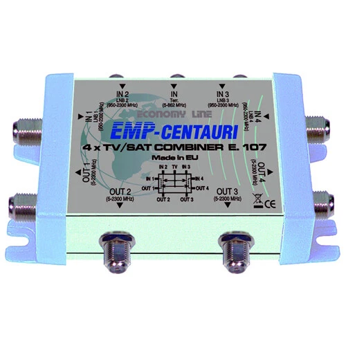 Quad UHF SAT Combiner EMP E107 - Image 1 of 1