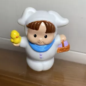 Disfraz Fisher Price Little People Blanco Conejo de Pascua Cesta Huevos Pollita - Imagen 1 de 5