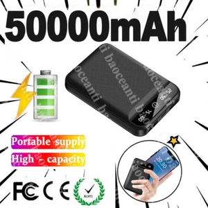 Power Bank 50000mAh Przenośny zewnętrzny pakiet baterii z 2 portami USB do iPhone'a - Zdjęcie 1 z 14