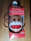 Galerie Sock Monkey Holiday Cocoa Mix Set Mug Hot Chocolate & Candy Canes Cup
