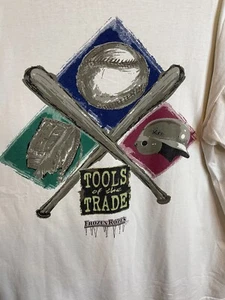 Camiseta blanca vintage años 90 Tools Of The Trade Frozen Ropes talla mediana blanca - Imagen 1 de 7