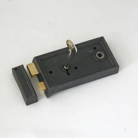 Early 1900s Iron LH Rim Lock Cover