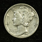 Mercury Silver Dime. 1937 P. EF. Lot # 9049-54-525