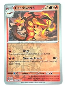 Centiskorch 037/162 Reverse Holo Uncommon Temporal Forces Pokemon - Near Mint NM - Picture 1 of 8