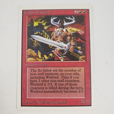 MTG Unlimited Keldon Warlord - Image 1 of 4