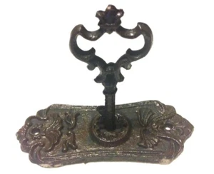 Chambers Skeleton Key in Door Plate Hook Cast Iron Wall Mount Rustic New Vintage - Picture 1 of 3
