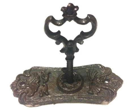 Chambers Skeleton Key in Door Plate Hook Cast Iron Wall Mount Rustic New Vintage Cover
