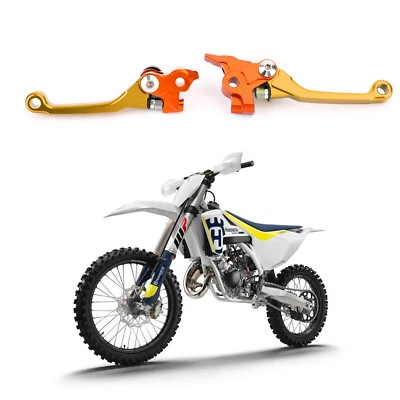 Brake Clutch Levers for Husqvarna TC125 TC250 TE150 TE250 TE300 FC250 FC350 Gold — 第 1/4 张图片