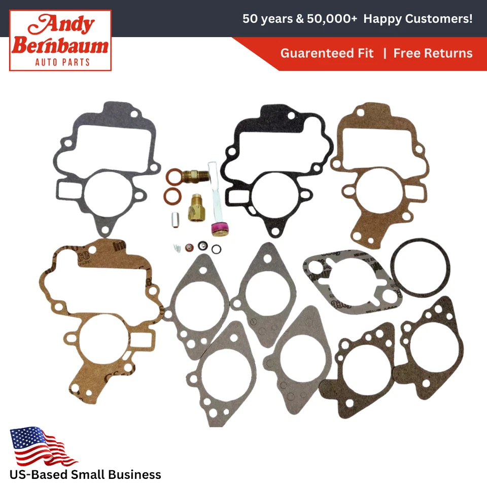 Kit de reconstrucción de carburador de un solo barril Plymouth 1941 con juntas. Foto 1 de 4