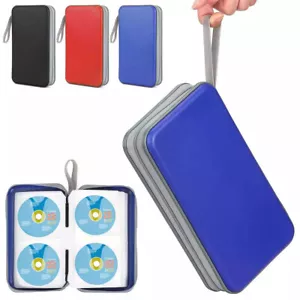 96 Disc CD Case Organizer DVD VCD Portable Holder Storage Zippper Bag Wallet - Picture 1 of 25
