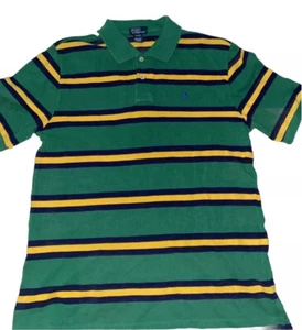 Polo Ralph Lauren Boys XL Polo Shirt Classic Preppy Youth Striped Preppy Vtg - Picture 1 of 6